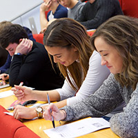Students in lecture theatre