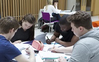 students studying