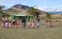 Students international volunteering