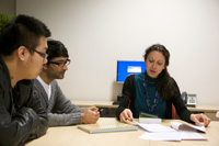 Students discussing