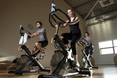 Students using the gym